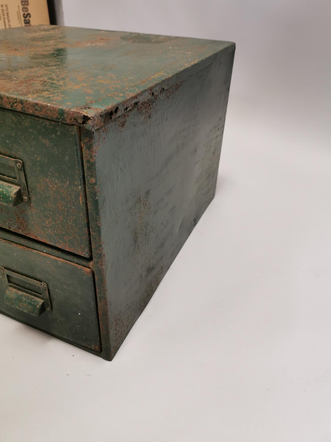 Industrial bank of four metal drawers - Image 5 of 7