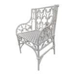 19th. C. cast iron Gothic Chair