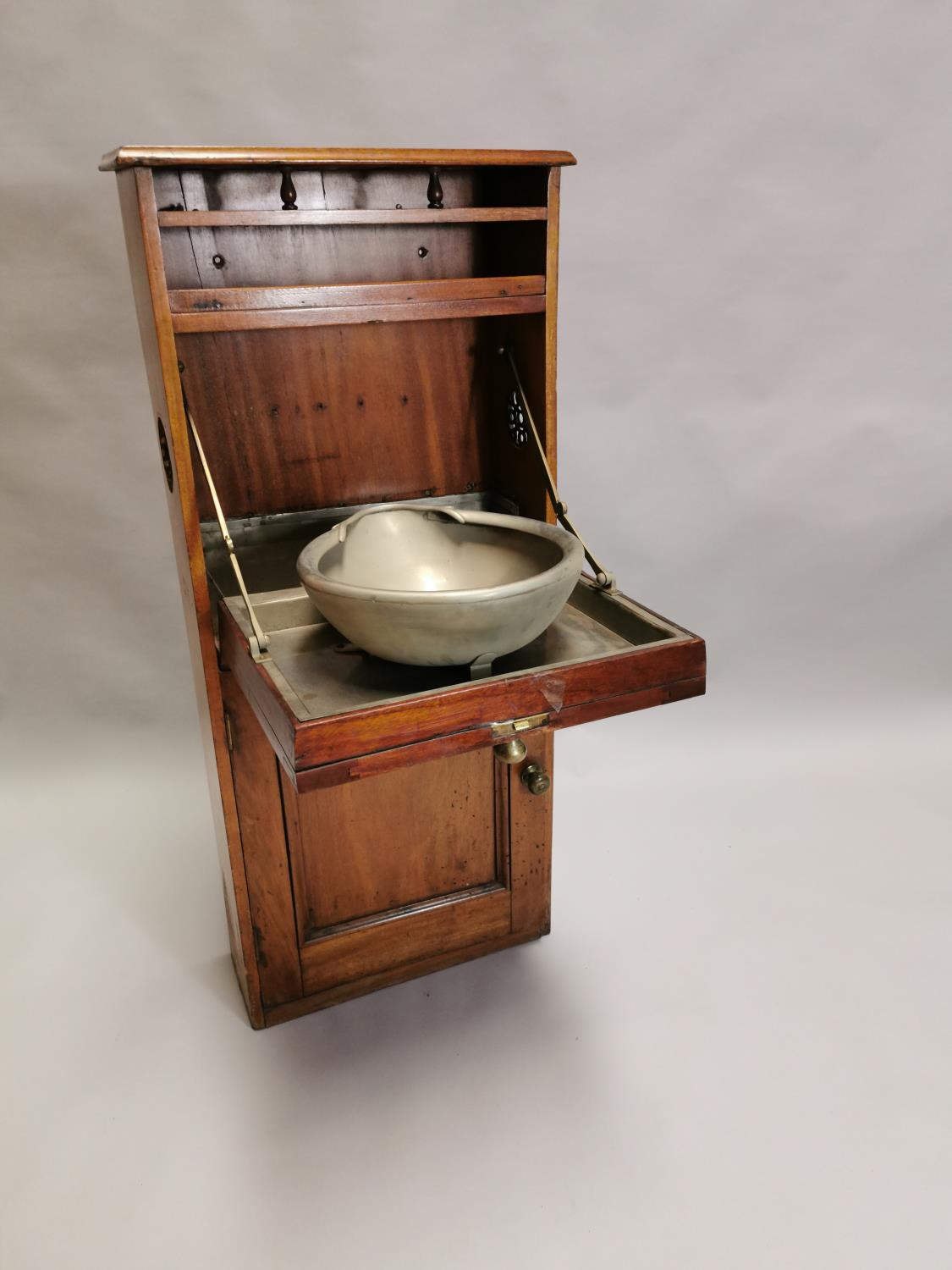 19th. C. mahogany ship's cabinet