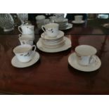 Nineteen piece Premier Fine Bone China part tea set.