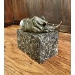 Bronze Statue - Rhino.