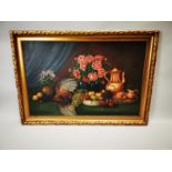 Early 20th. C. Oil on canvas Still Life