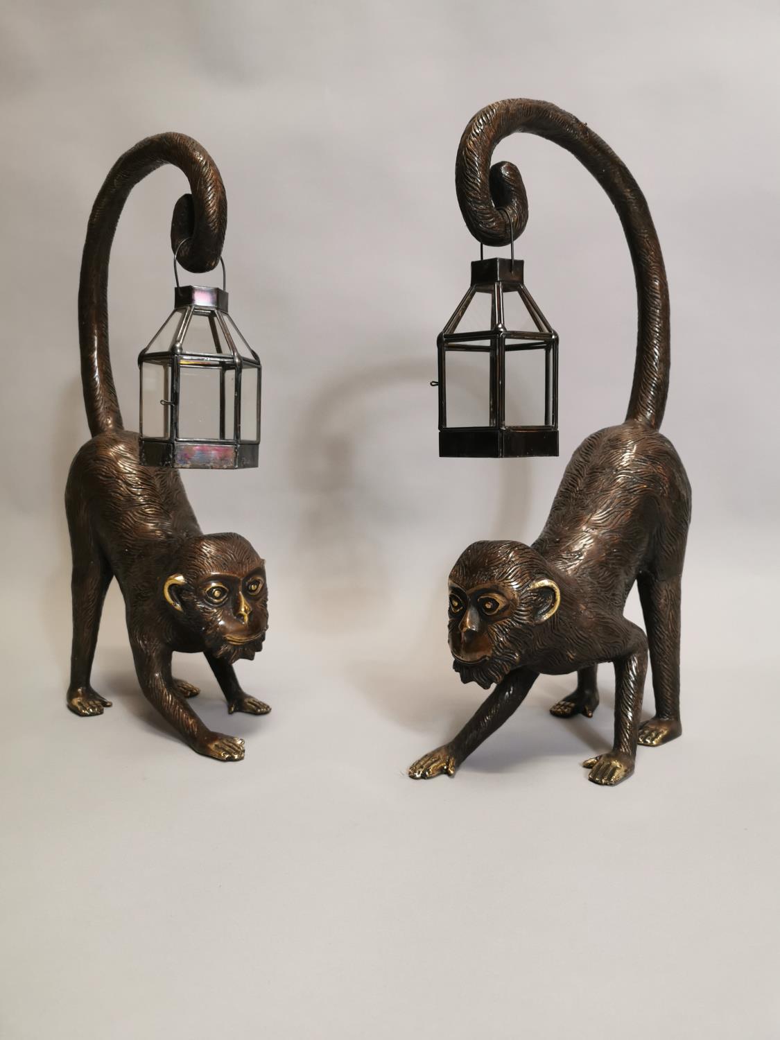 Pair of bronze models of monkeys - Image 2 of 7