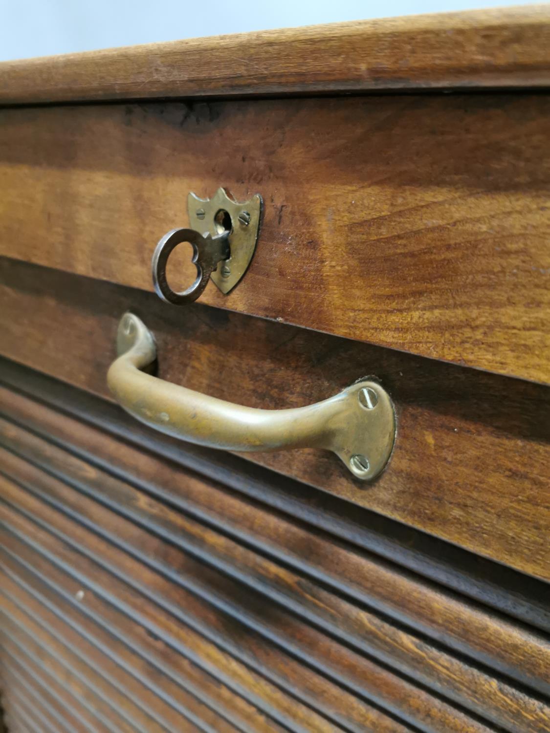 Early 20th. C. oak filing cabinet - Image 4 of 7