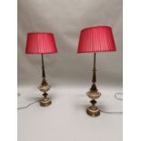 Good quality pair of table lamps