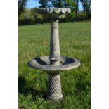 Marble two tier water feature