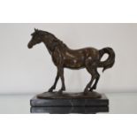 Bronze model of a horse