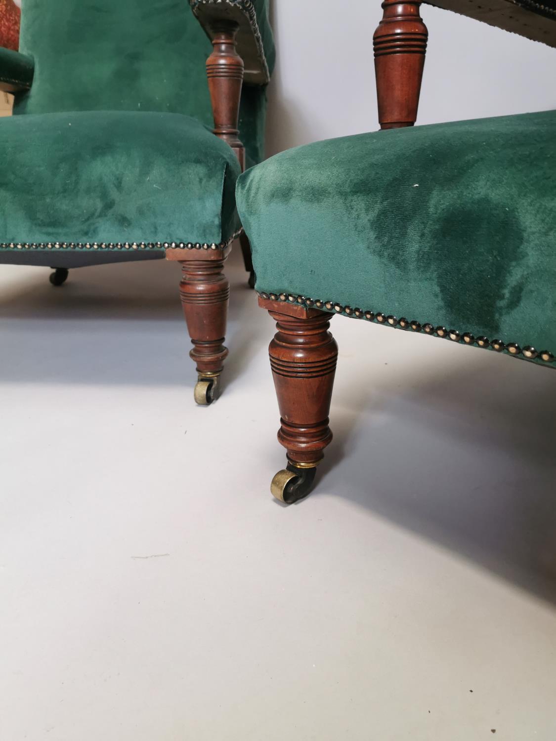 Pair of 19th. C. Armchairs - Image 7 of 10