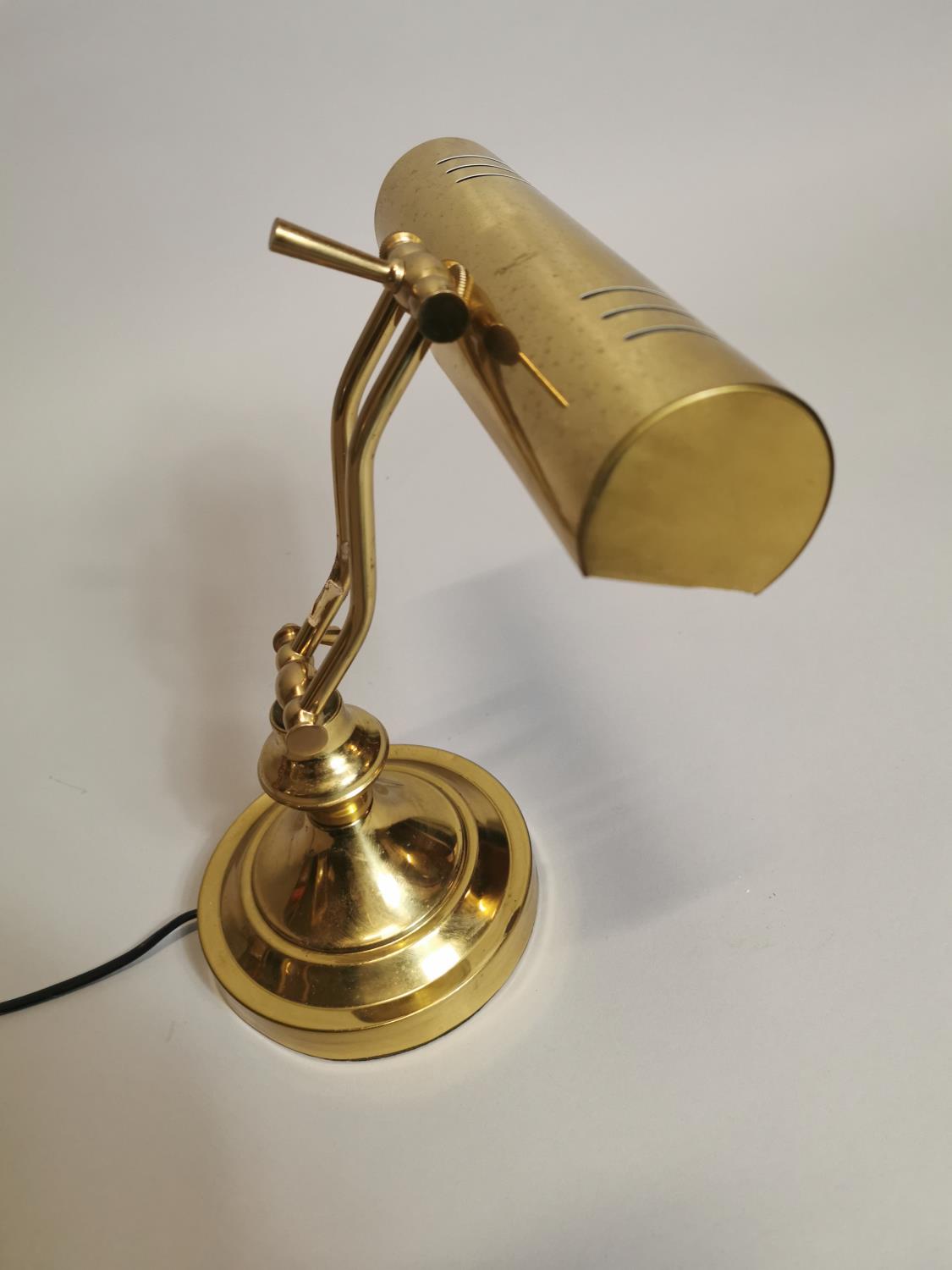 Brass desk lamp. - Image 2 of 5