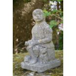 Moulded Stone figure of Dick Whittington