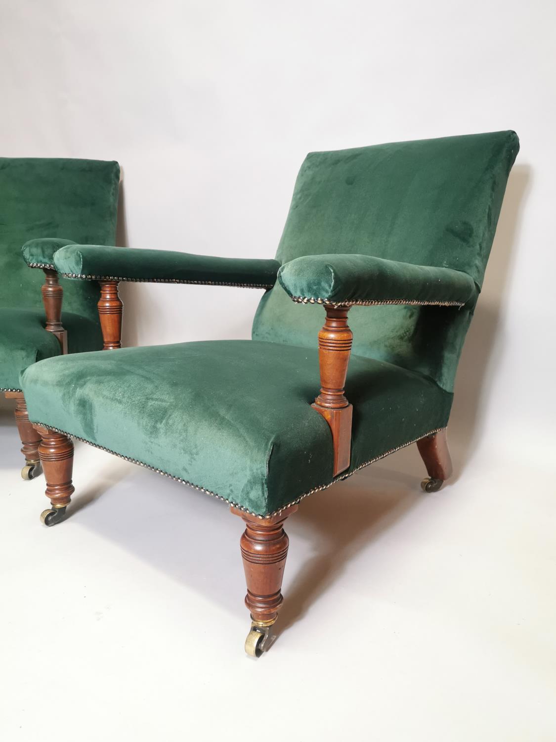 Pair of 19th. C. Armchairs - Image 3 of 10