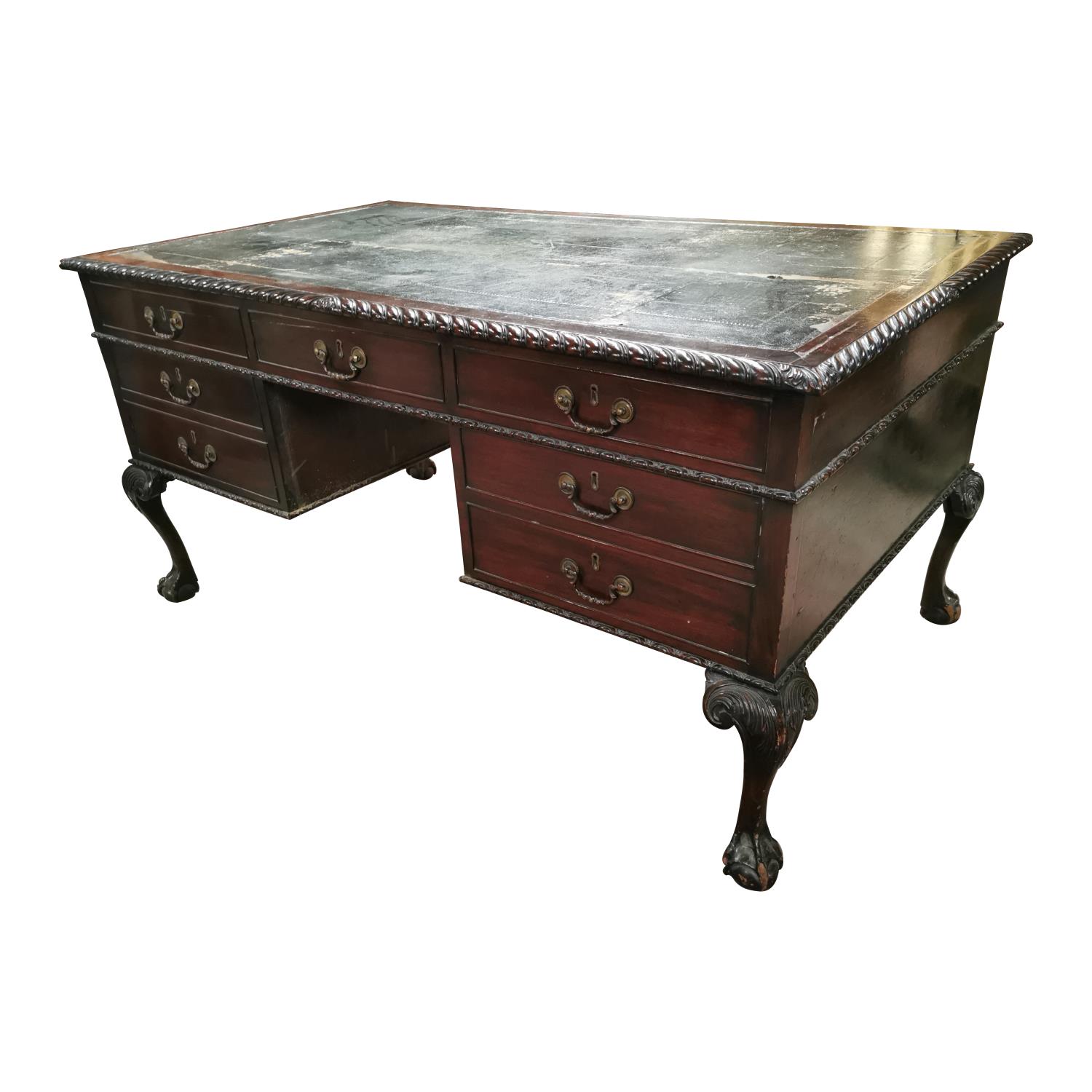 19th. C. mahogany writing desk,