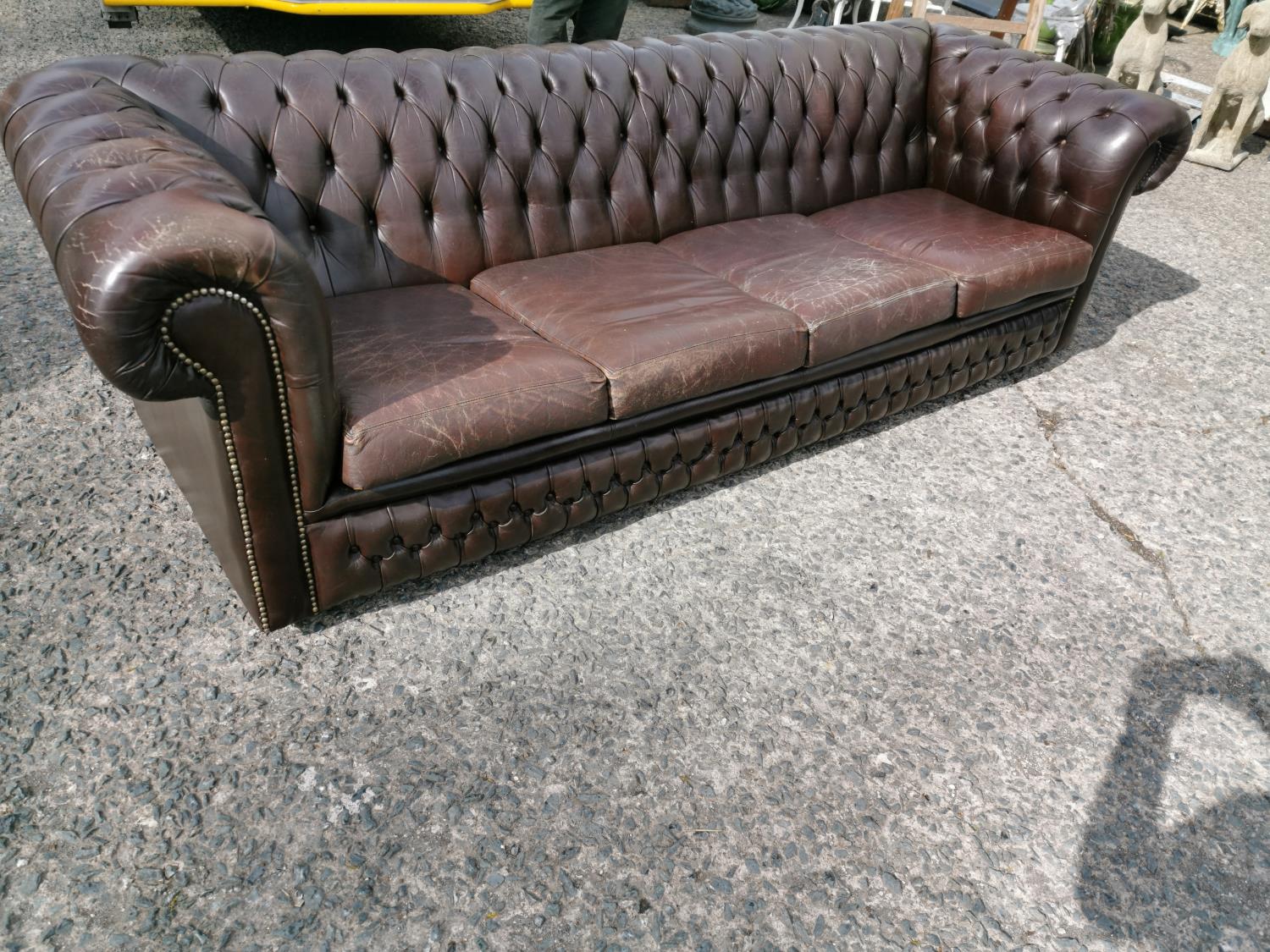 Four seater chesterfield sofa