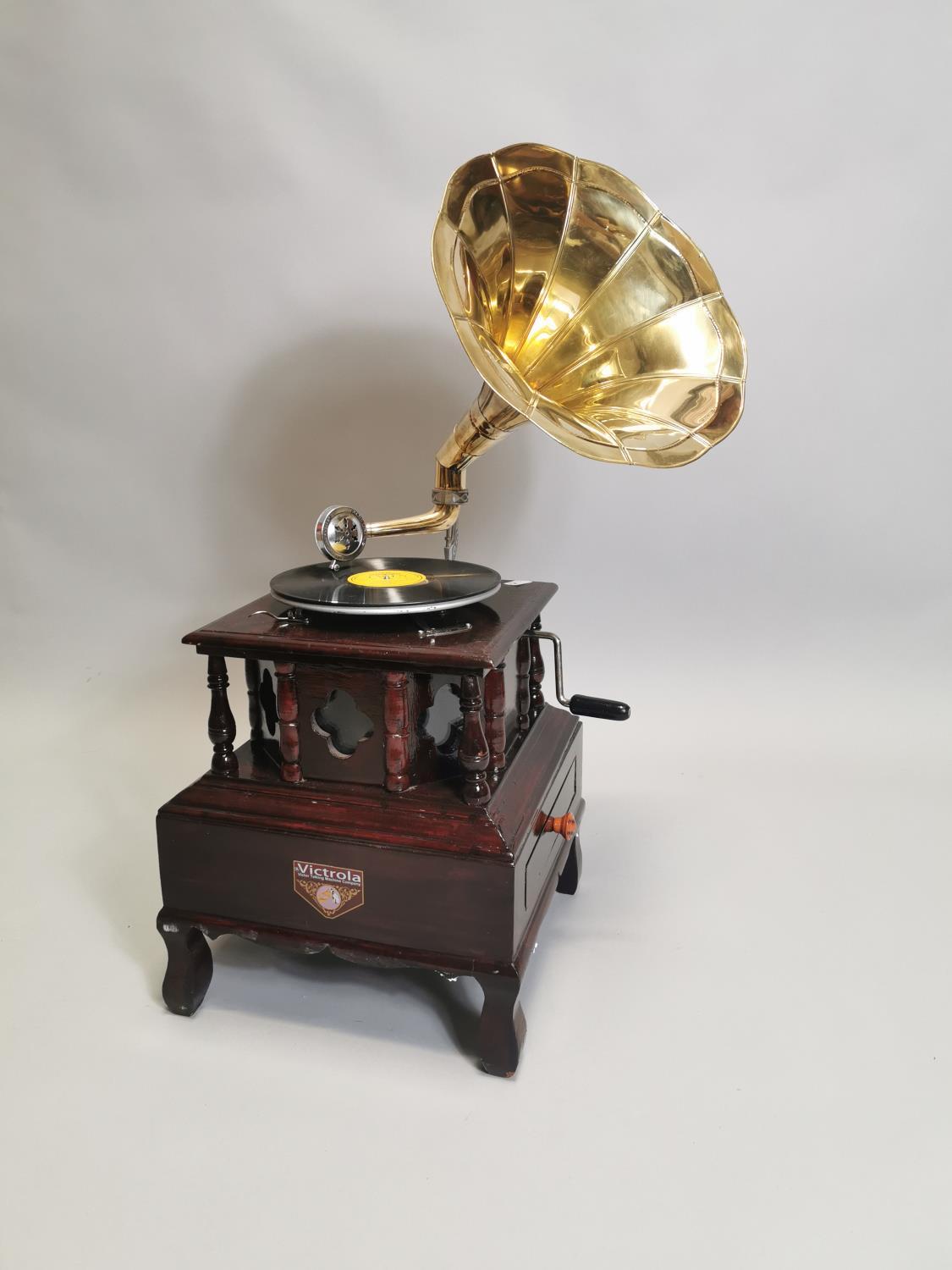 Victrola mahogany gramophone