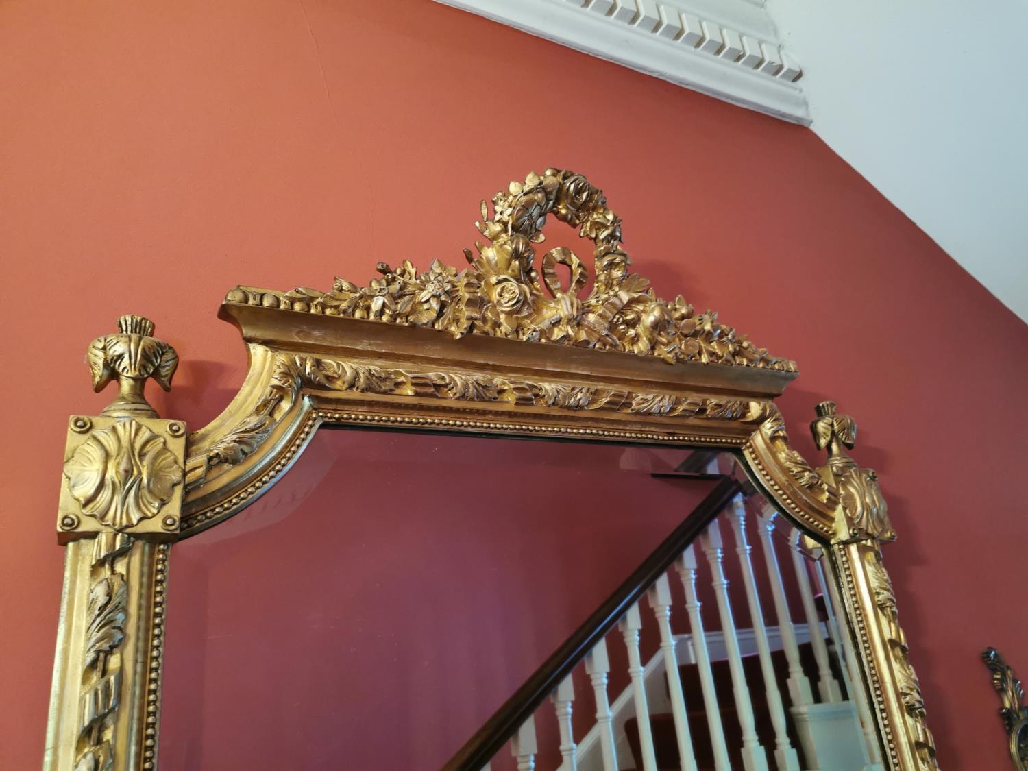 19th. C. giltwood wall mirror - Image 2 of 3