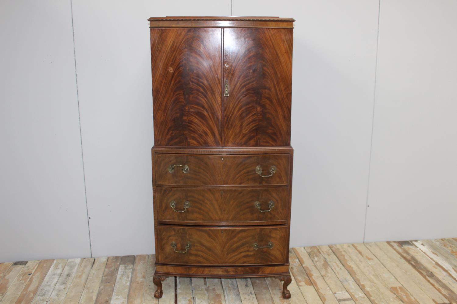 Edwardian mahogany drinks' cabinet