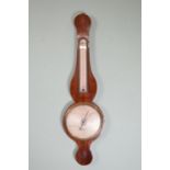 Georgian mahogany banjo barometer