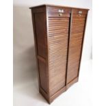 Early 20th. C. oak filing cabinet.