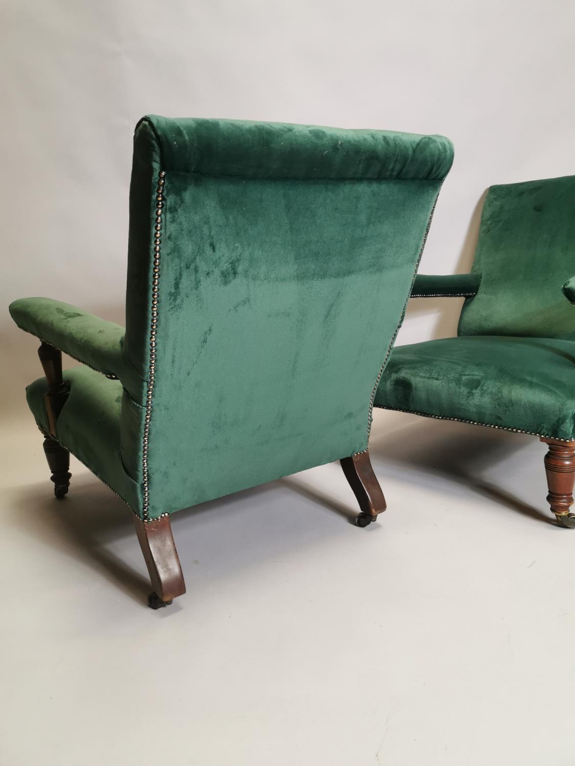 Pair of 19th. C. Armchairs - Image 9 of 10