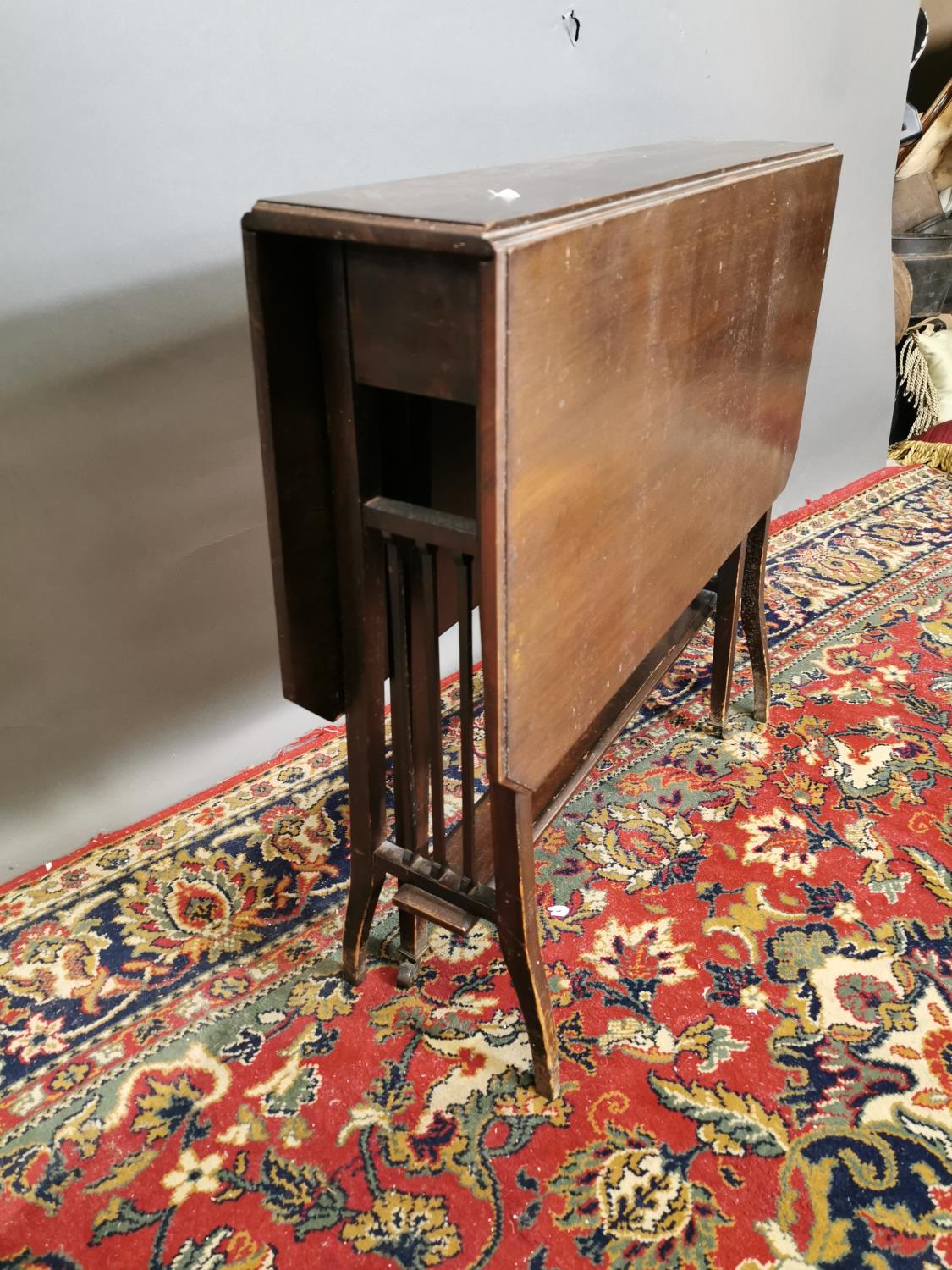 Edwardian mahogany Sutherland table - Image 2 of 2