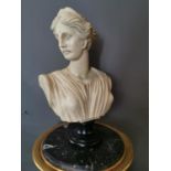 Resin bust of a Grecian Lady