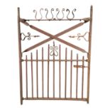 19th. C. wrought iron garden gate