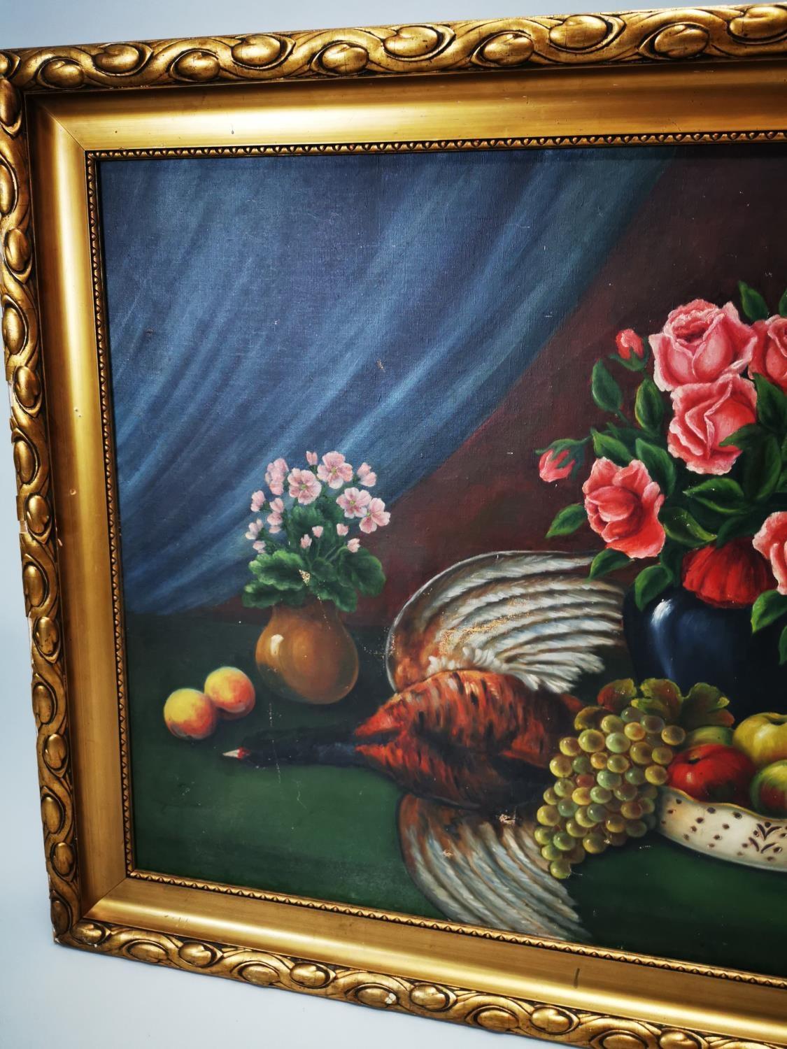 Early 20th. C. Oil on canvas Still Life - Image 6 of 7