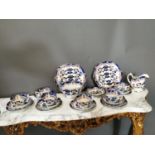 Twenty one piece 19th. C. Bone China tea set