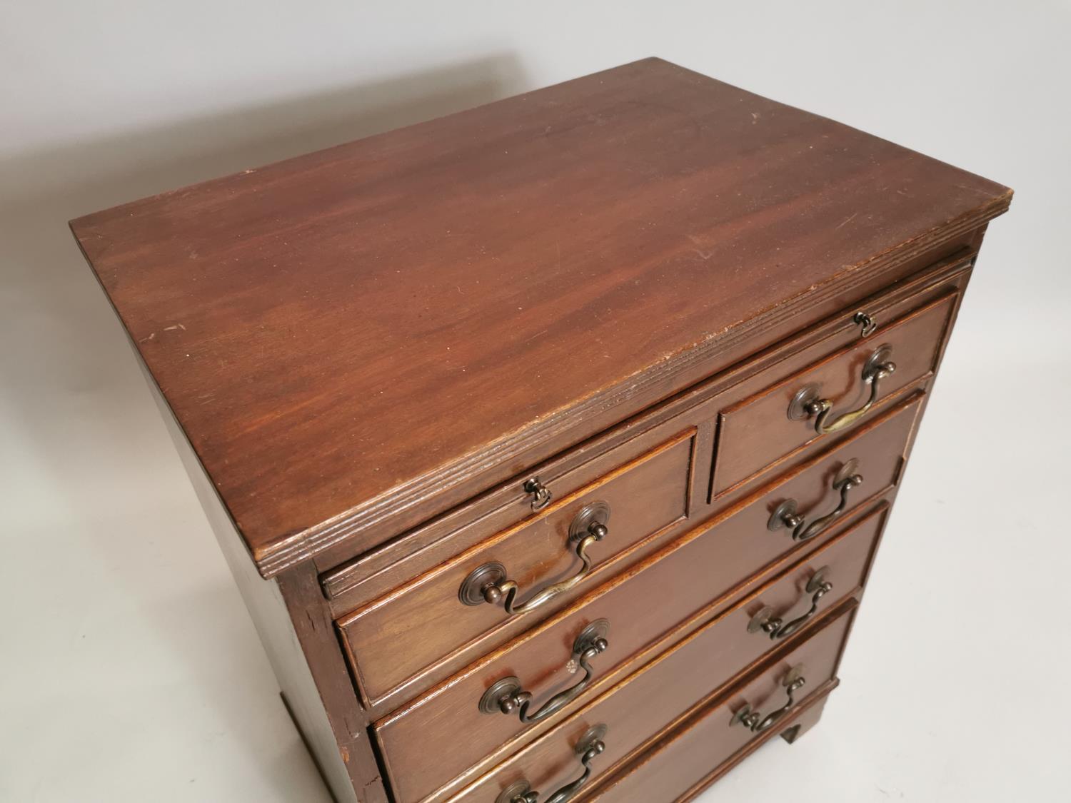 Edwardian mahogany chest - Image 3 of 7