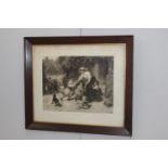 19th. C. black and white print