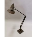 Early 20th C. angle poise desk lamp. {80 cm H}.