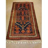 Persian hand knotted wool rug