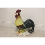 Ceramic hand painted model of a Cockerel