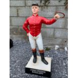 Cast iron horse tie Jockey.