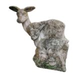 Moulded stone model of Deer
