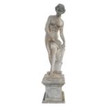 Moulded stone figurine of Grecian Lady