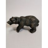 Bronze model of a bear