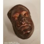 Early 20th C. death mask {25 cm H x 18 cm W}.