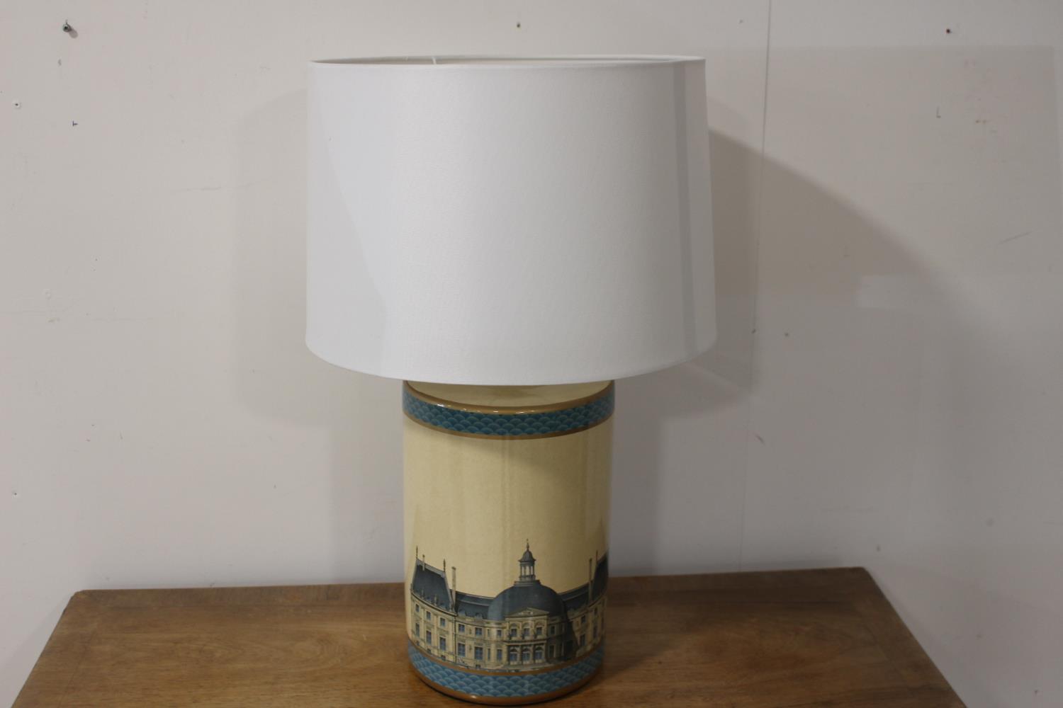 Pair of ceramic table lamps