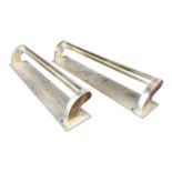 Pair of brass door handles