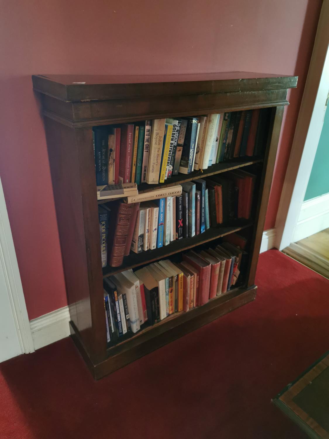 19th. C. mahogany floor bookcase