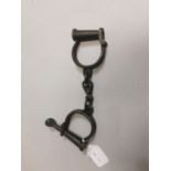 Pair of 19th. C. handcuffs