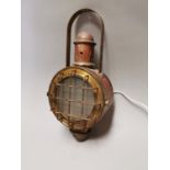 Brass and metal lantern