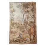 19th. C. tapestry depicting a Picnic Scene