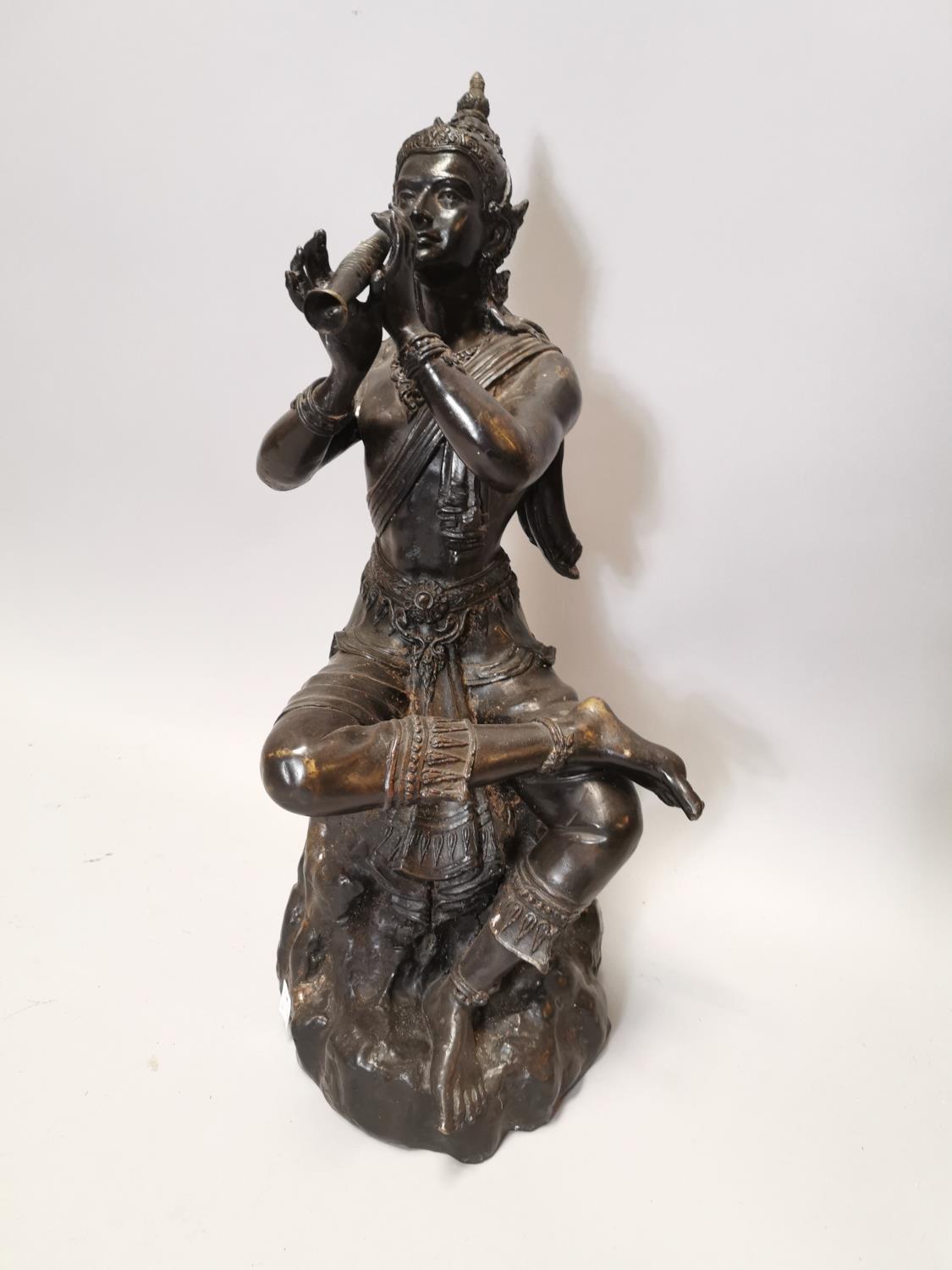 Bronze figure of oriental deity