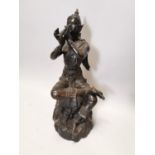 Bronze figure of oriental deity