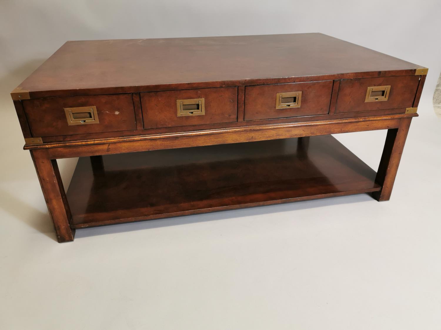 Good quality walnut coffee table