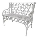 19th. C. cast iron Gothic Bench