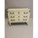 Painted pine chest