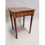 William IV mahogany lamp table